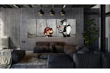 Tavla Mario Bros On Concrete 200x80 - Artgeist sp. z o. o. - Inredning & dekor - Tavlor & konst - Canvastavla