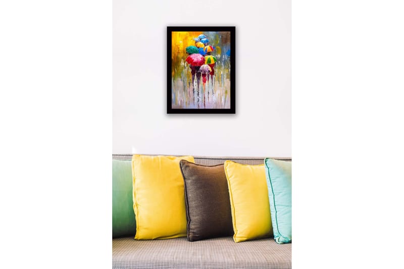 Tavla Med Ram Flerfärgad 41X56 - 41x56 cm - Inredning & dekor - Tavlor & konst