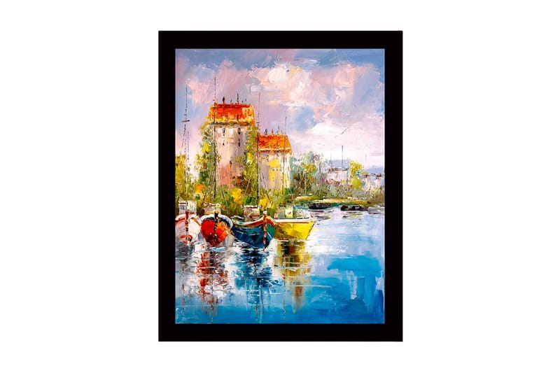 Tavla Med Ram Flerfärgad 41X56 - 41x56 cm - Inredning & dekor - Tavlor & konst