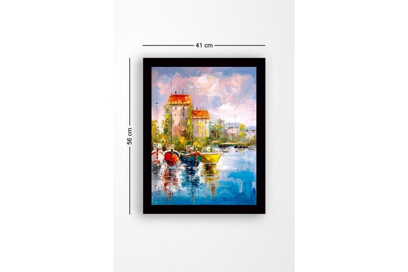 Tavla Med Ram Flerfärgad 41X56 - 41x56 cm - Inredning & dekor - Tavlor & konst