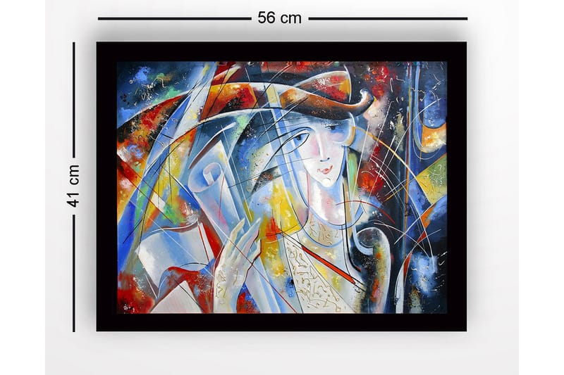 Tavla Med Ram Flerfärgad 41X56 - 41x56 cm - Inredning & dekor - Tavlor & konst