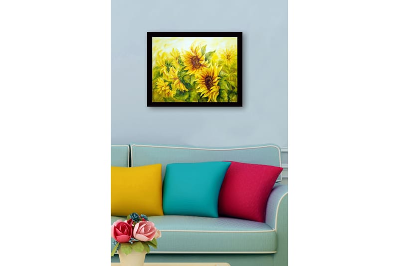Tavla Med Ram Flerfärgad 41X56 - 41x56 cm - Inredning & dekor - Tavlor & konst