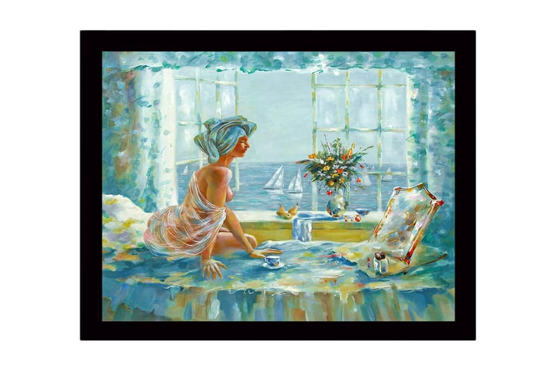 Tavla Med Ram Flerfärgad 41X56 - 41x56 cm - Inredning & dekor - Tavlor & konst