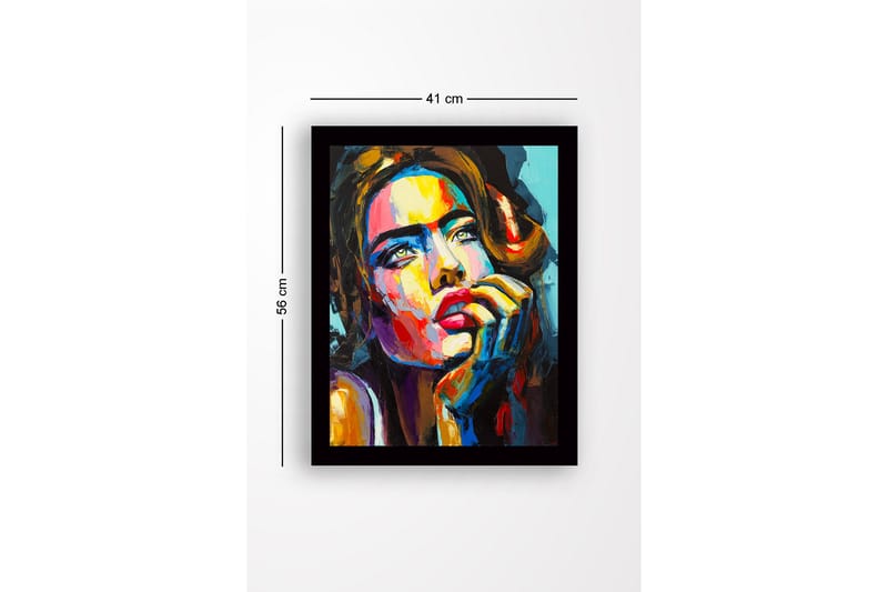 Tavla Med Ram Flerfärgad 41X56 - 41x56 cm - Inredning & dekor - Tavlor & konst