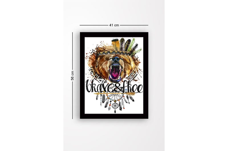 Tavla med Ram Flerfärgad - 41x56 cm - Inredning & dekor - Tavlor & konst