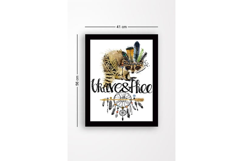 Tavla med Ram Flerfärgad - 41x56 cm - Inredning & dekor - Tavlor & konst