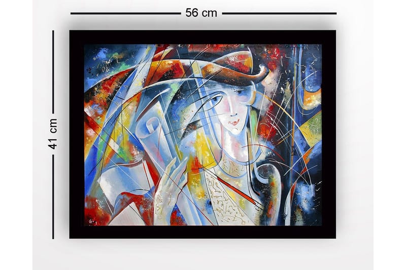 Tavla med Ram Flerfärgad - 41x56 cm - Inredning & dekor - Tavlor & konst