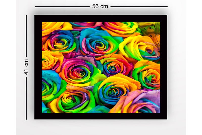 Tavla med Ram Flerfärgad - 41x56 cm - Inredning & dekor - Tavlor & konst