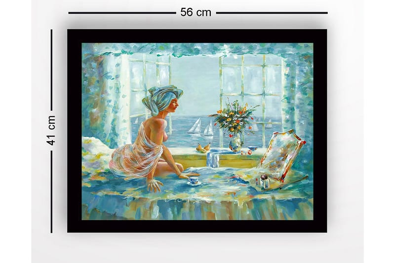 Tavla med Ram Flerfärgad - 41x56 cm - Inredning & dekor - Tavlor & konst