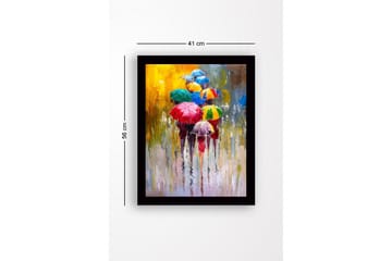 Tavla med Ram Flerfärgad - 41x56 cm - Inredning & dekor - Tavlor & konst