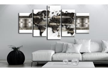 Tavla Metal World Map Ii 100x50 - Artgeist sp. z o. o. - Inredning & dekor - Tavlor & konst - Canvastavla
