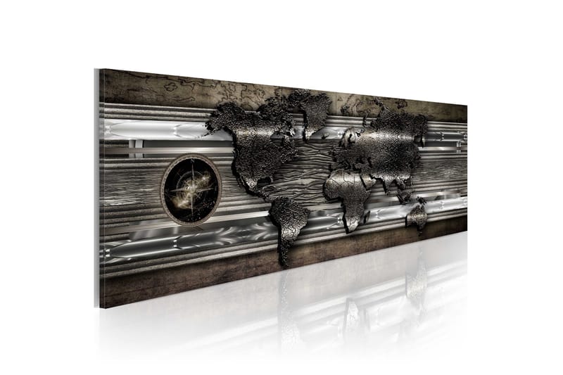Tavla Metalic Map 120x40 cm