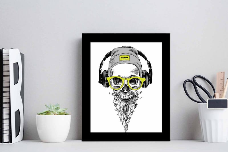 Tavla Music med Ram Flerfärgad - 23,5x28,5 cm - Inredning & dekor - Tavlor & konst