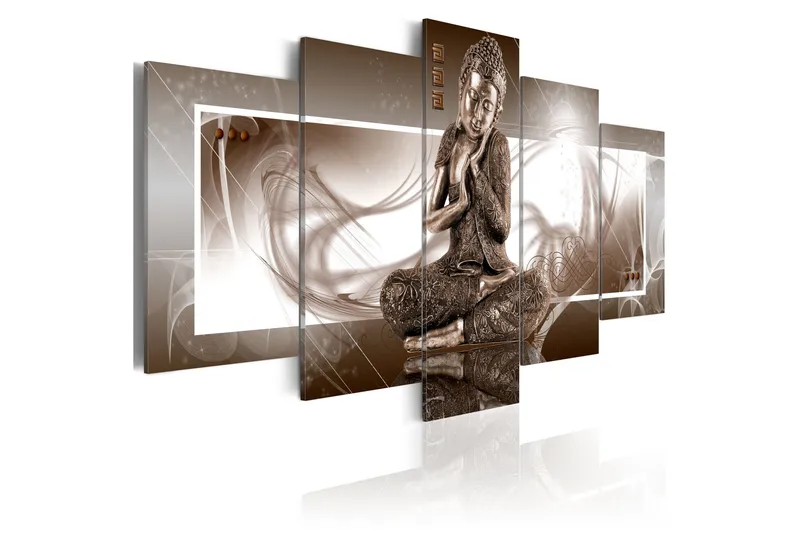 Tavla Musing Buddha 100x50, Artgeist sp. z o. o.