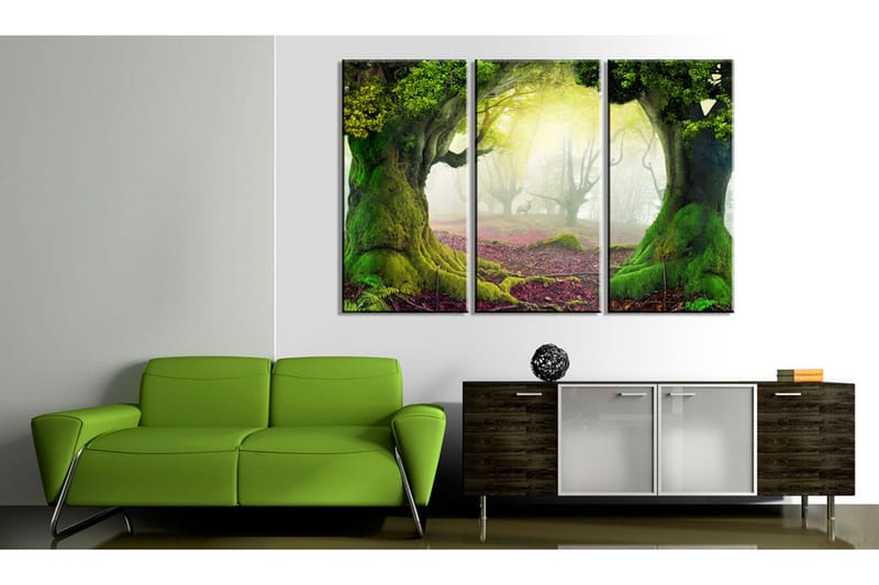Tavla Mysterious Forest Triptych 120x80 - Artgeist sp. z o. o. - Inredning & dekor - Tavlor & konst - Canvastavla