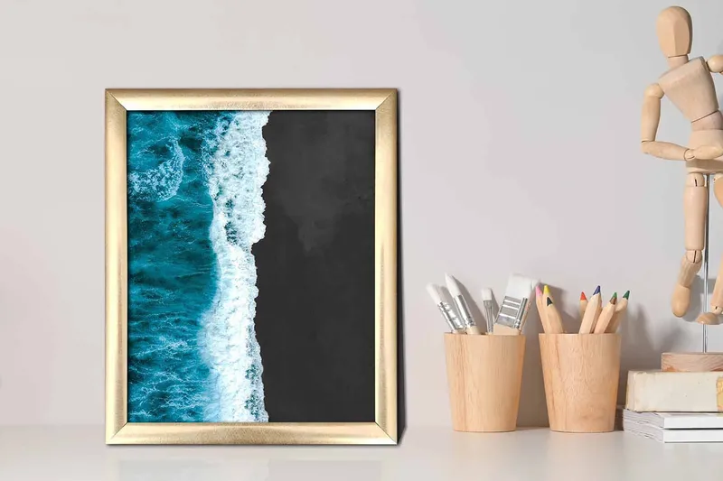 Tavla Nautical med Ram Flerfärgad - 23,5x28,5 cm - Inredning & dekor - Tavlor & konst