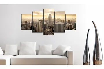 Tavla New York And Sunrise 200x100 - Artgeist sp. z o. o. - Inredning & dekor - Tavlor & konst - Canvastavla