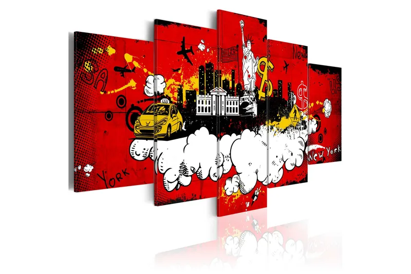 Tavla New York Comic 100x50, Artgeist sp. z o. o.