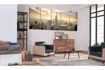 Tavla New York View On Manhattan 225x90 - Artgeist sp. z o. o. - Inredning & dekor - Tavlor & konst - Canvastavla