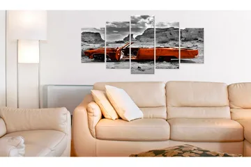 Tavla Orange Car 200x100 - Artgeist sp. z o. o. - Inredning & dekor - Tavlor & konst - Canvastavla
