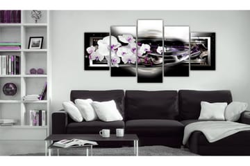 Tavla Orchids On A Black Background 100x50 - Artgeist sp. z o. o. - Inredning & dekor - Tavlor & konst - Canvastavla