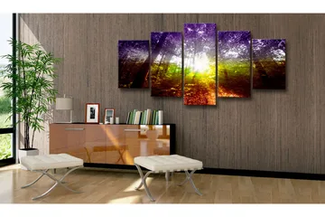 Tavla Rainbow Forest 100x50 - Artgeist sp. z o. o. - Inredning & dekor - Tavlor & konst - Canvastavla
