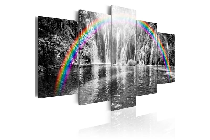 Tavla Rainbow On Grays 100x50, Artgeist sp. z o. o.