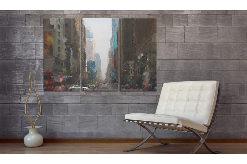 Tavla Rainy City Behind The Glass 60x40 - Artgeist sp. z o. o. - Inredning & dekor - Tavlor & konst - Canvastavla