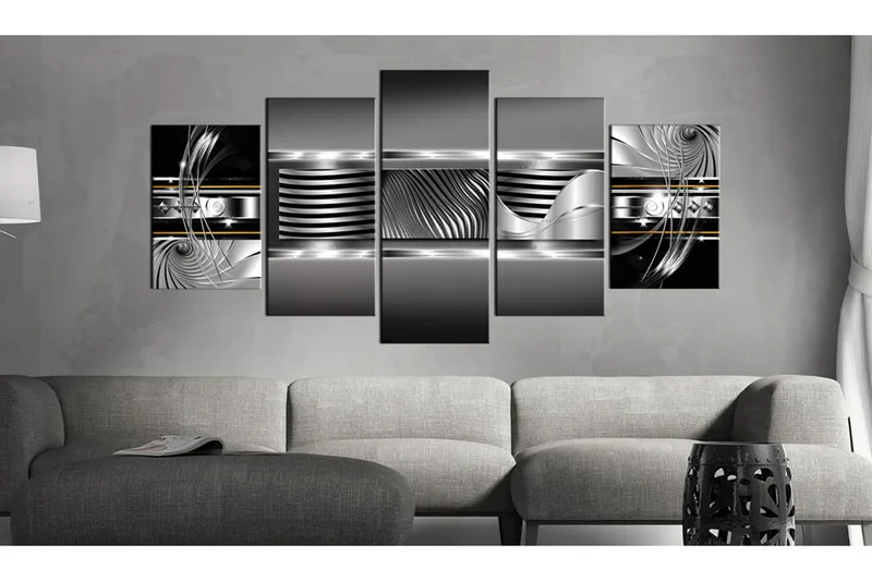 Tavla Rhythm Of Platinum 200x100 - Artgeist sp. z o. o. - Inredning & dekor - Tavlor & konst - Canvastavla