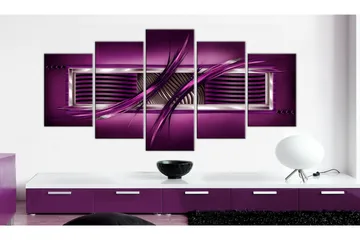 Tavla Rhythm Of Purple 200x100 - Artgeist sp. z o. o. - Inredning & dekor - Tavlor & konst - Canvastavla