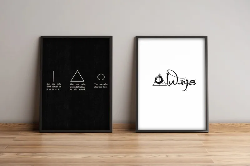 Tavla Sayings med Ram 2-pack Flerfärgad - 36x51 cm - Inredning & dekor - Tavlor & konst