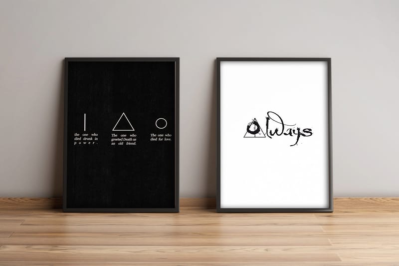 Tavla Sayings med Ram 2-pack Flerfärgad - 36x51 cm - Inredning & dekor - Tavlor & konst