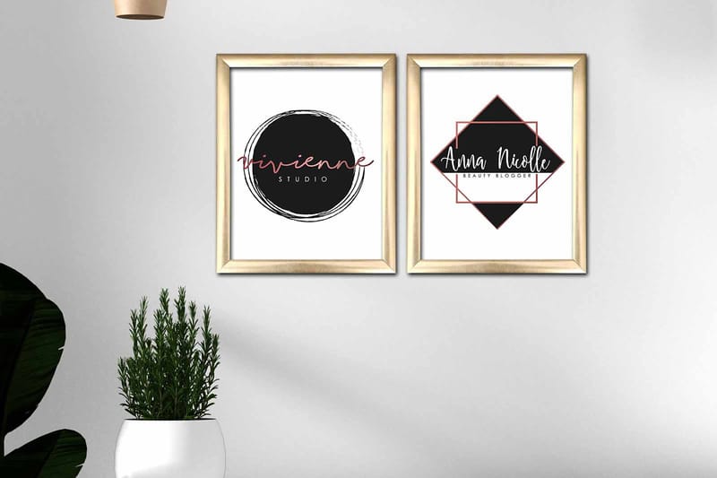 Tavla Sayings Med Ram 2-Pack Flerfärgad 23,5X28,5 - 23,5x28,5 cm - Inredning & dekor - Tavlor & konst