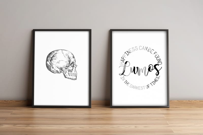 Tavla Sayings Med Ram 2-Pack Flerfärgad 36X51 - 36x51 cm - Inredning & dekor - Tavlor & konst