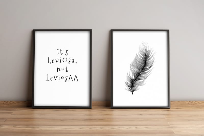 Tavla Sayings Med Ram 2-Pack Flerfärgad 36X51 - 36x51 cm - Inredning & dekor - Tavlor & konst
