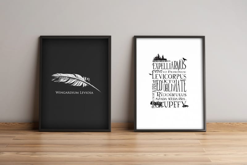 Tavla Sayings Med Ram 2-Pack Flerfärgad 36X51 - 36x51 cm - Inredning & dekor - Tavlor & konst