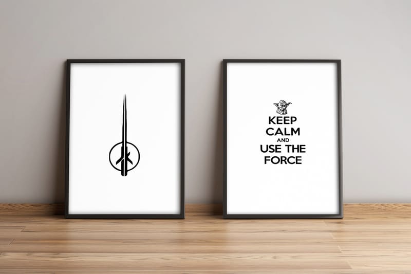 Tavla Sayings Med Ram 2-Pack Flerfärgad 36X51 - 36x51 cm - Inredning & dekor - Tavlor & konst