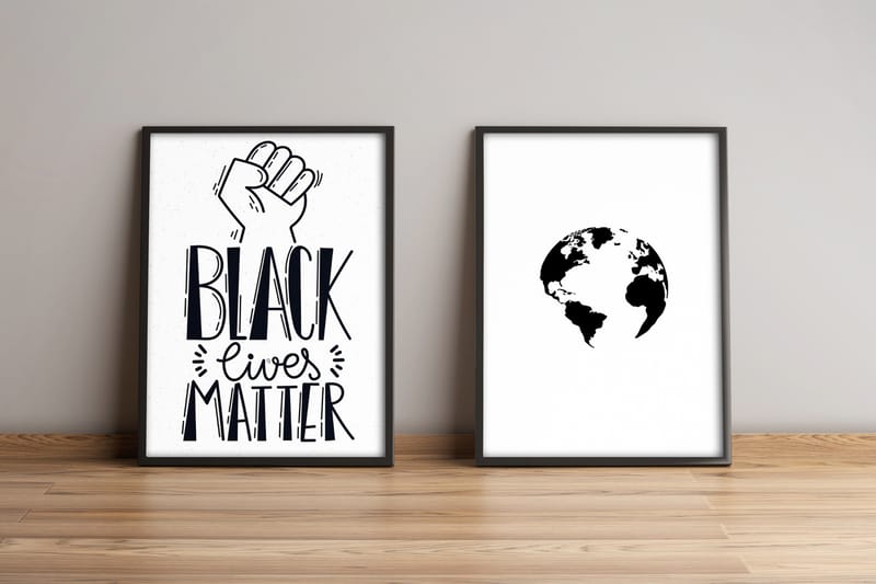 Tavla Sayings Med Ram 2-Pack Flerfärgad 36X51 - 36x51 cm - Inredning & dekor - Tavlor & konst
