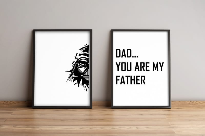 Tavla Sayings med Ram 2-pack Flerfärgad - 36x51 cm - Inredning & dekor - Tavlor & konst