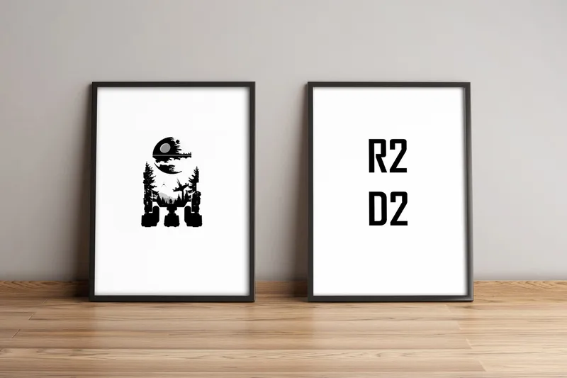 Tavla Sayings med Ram 2-pack Flerfärgad - 36x51 cm - Inredning & dekor - Tavlor & konst