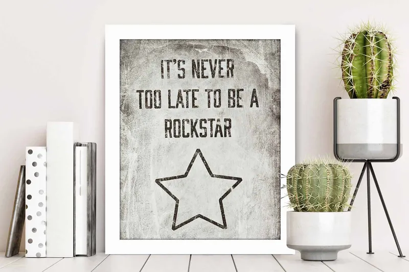 Tavla Sayings med Ram Flerfärgad - 23,5x28,5 cm - Inredning & dekor - Tavlor & konst