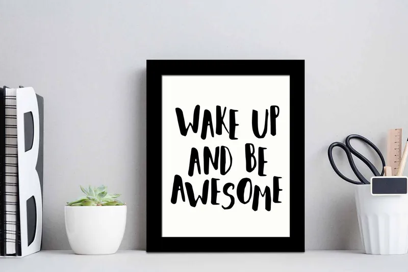 Tavla Sayings med Ram Flerfärgad - 23,5x28,5 cm - Inredning & dekor - Tavlor & konst