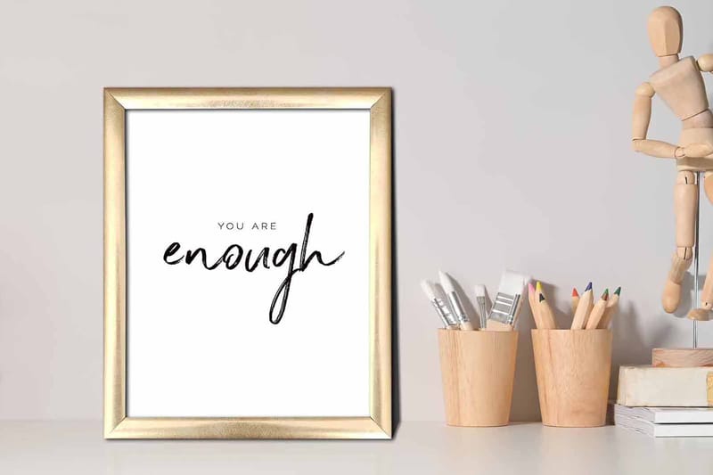 Tavla Sayings med Ram Flerfärgad - 23,5x28,5 cm - Inredning & dekor - Tavlor & konst