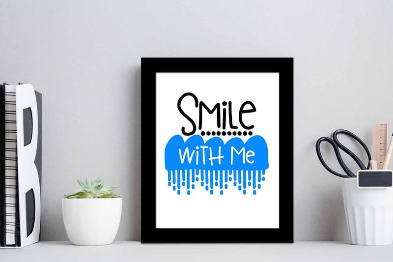 Tavla Sayings med Ram Flerfärgad - 23,5x28,5 cm - Inredning & dekor - Tavlor & konst