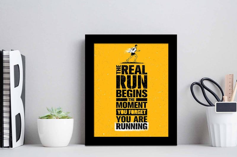 Tavla Sayings med Ram Flerfärgad - 23,5x28,5 cm - Inredning & dekor - Tavlor & konst