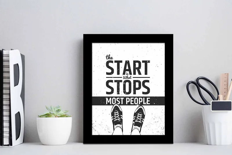 Tavla Sayings med Ram Flerfärgad - 23,5x28,5 cm - Inredning & dekor - Tavlor & konst