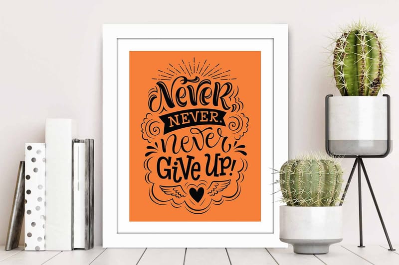 Tavla Sayings med Ram Flerfärgad - 23,5x28,5 cm - Inredning & dekor - Tavlor & konst