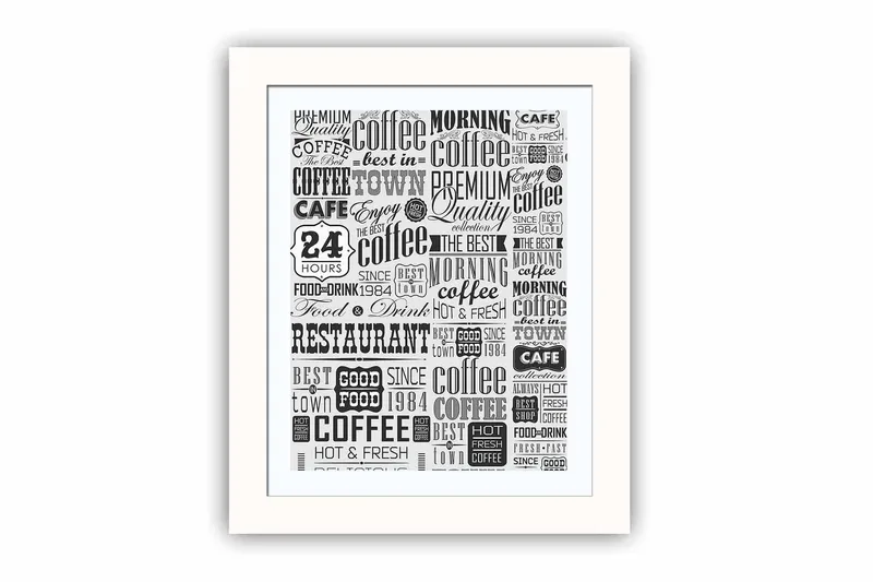 Tavla Sayings med Ram Flerfärgad, 23,5x28,5 cm