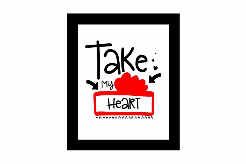 Tavla Sayings med Ram Flerfärgad, 23,5x28,5 cm