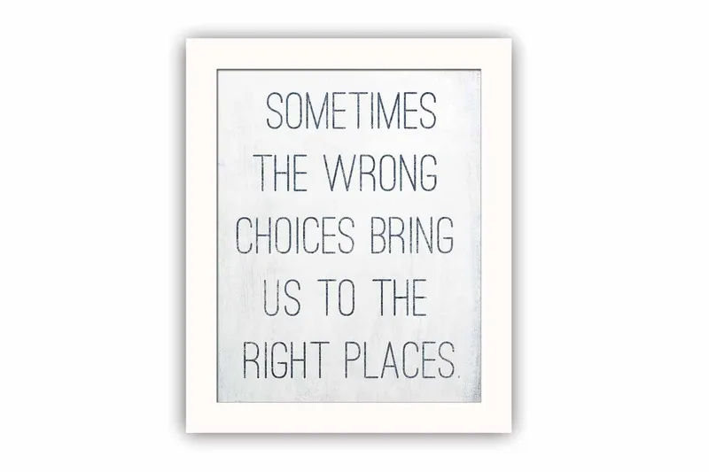 Tavla Sayings med Ram Flerfärgad, 23,5x28,5 cm